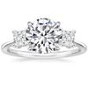 Triplets Round Lab Grown Diamond Engagement Ring