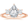 Triplets Pear Lab Grown Diamond Engagement Ring
