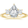 Triplets Pear Lab Grown Diamond Engagement Ring