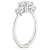Triplets Oval Lab Grown Diamond Engagement Ring