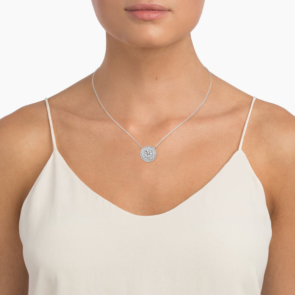Gaze Lab Diamond Halo Pendant
