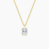 Oval Solitaire Lab Diamond Pendant