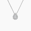 Pear Halo Lab Grown Diamond Pendant