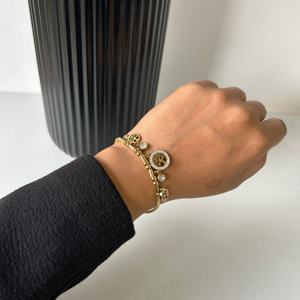 TREE OF LIFE BRACELET - 18K GOLD-PLATED