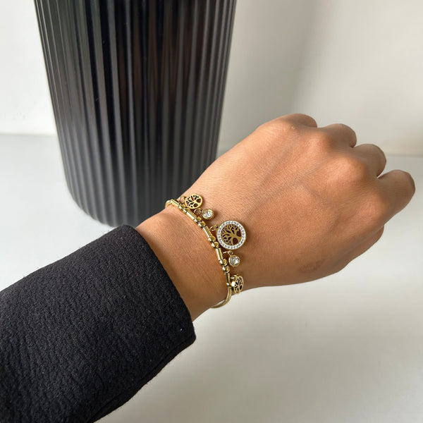 TREE OF LIFE BRACELET - 18K GOLD-PLATED