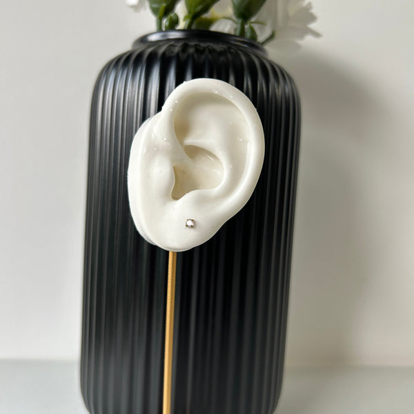 ASTOR FLATBACK STUDS (2.5MM)- 18K GOLD-PLATED