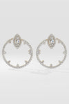 Marquise Halo Front Hoops