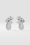 Cluster Diamond Drop Earrings