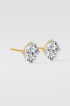 4 ct Conical Solitaire Studs