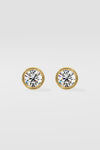 1 ct Bezel Studs