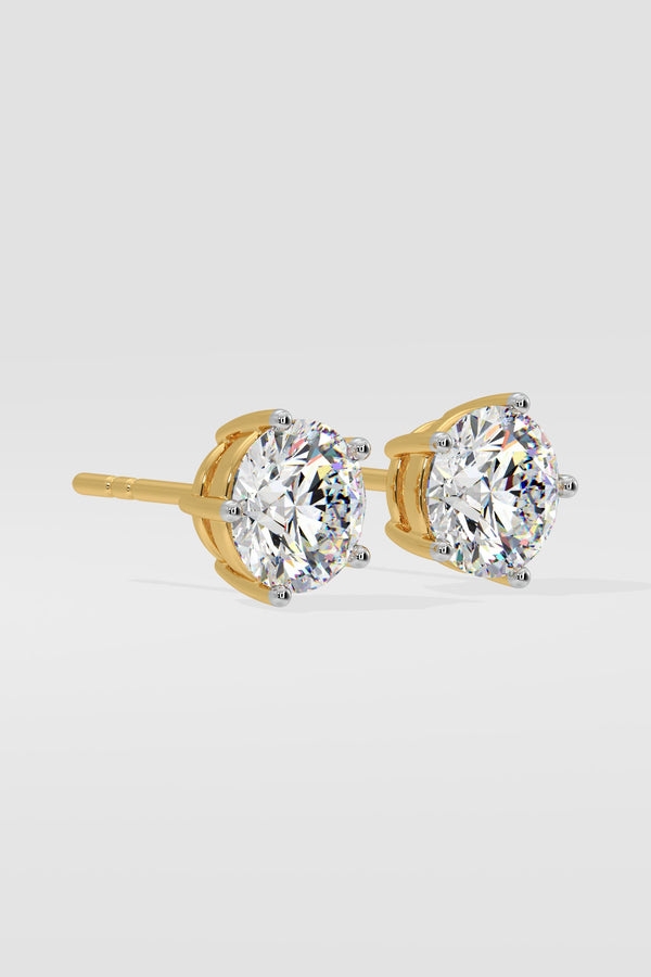 6 ct Solitaire Studs