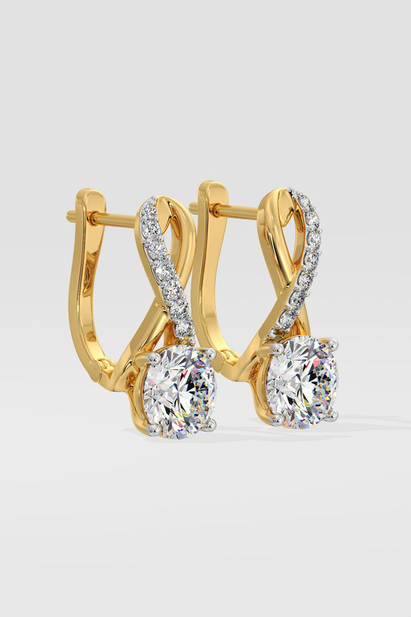 2 ct Infinity Danglers