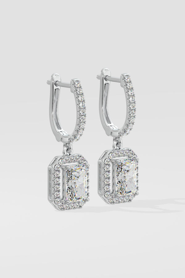 2 ct Radiant Danglers