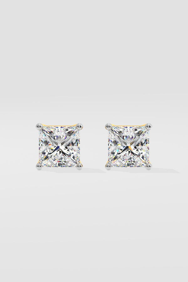3 ct Princess Studs