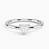 Petite Heart Lab Grown Diamond Ring