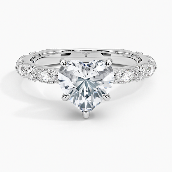 Christina Heart Lab Grown Diamond Engagement Ring