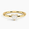 Petite Heart Lab Grown Diamond Ring