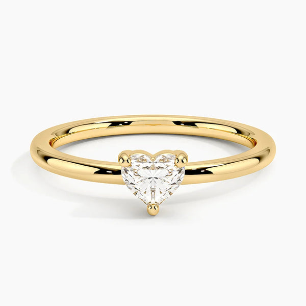Petite Heart Lab Grown Diamond Ring
