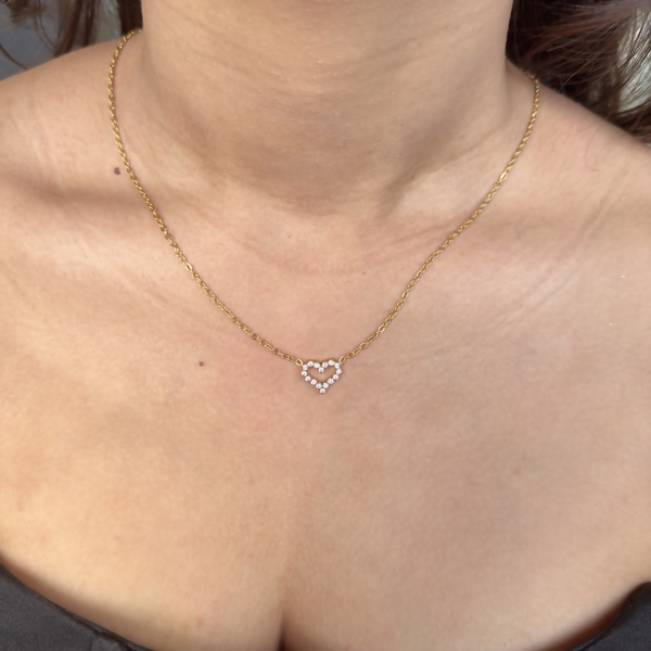 MY HEART NECKLACE - 18K GOLD-PLATED