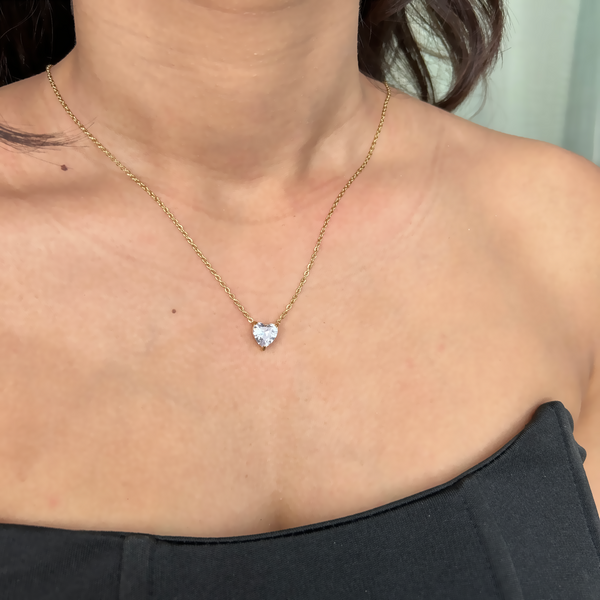 HEARTFELT NECKLACE - 18K GOLD-PLATED