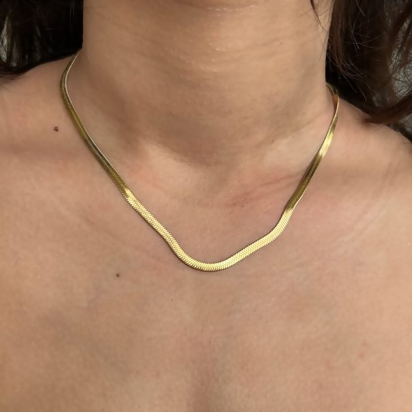 SNAKE CHAIN (3mm)- 18K GOLD-PLATED