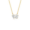 Toi et Moi Oval & Pear Lab Grown Diamond Pendant