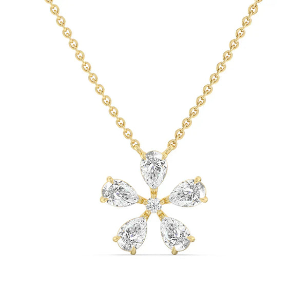 Bloom Pear Lab Grown Diamond Pendant