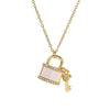 LOCK NECKLACE - 18K GOLD-PLATED