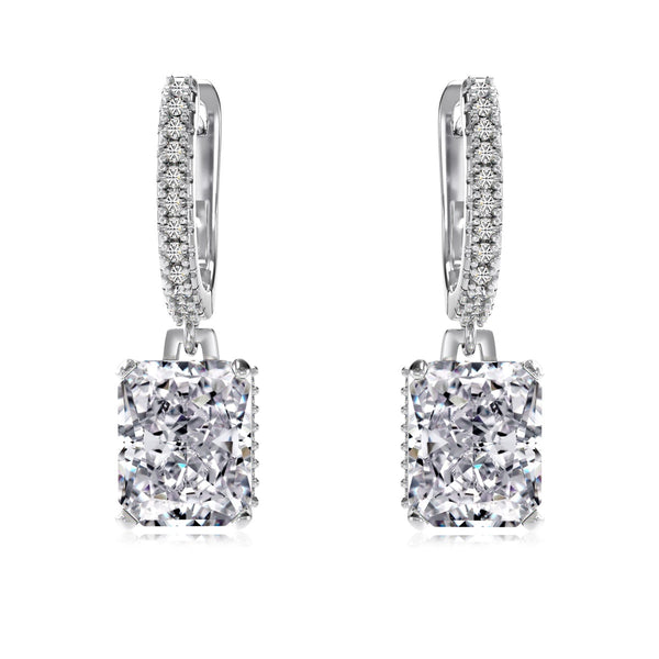 RADIANT DROP EARRINGS - Fine Silver