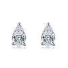 PEAR STUDS - Fine Silver