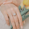 MEGA ROUND CUT RING - Fine Silver