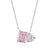 CRUSHED PINK NECKLACE - Fine Silver