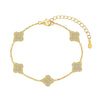 ALHAMBRAH CLOVER BRACELET - Fine Silver