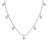 LEANA DROP NECKLACE - Fine Silver