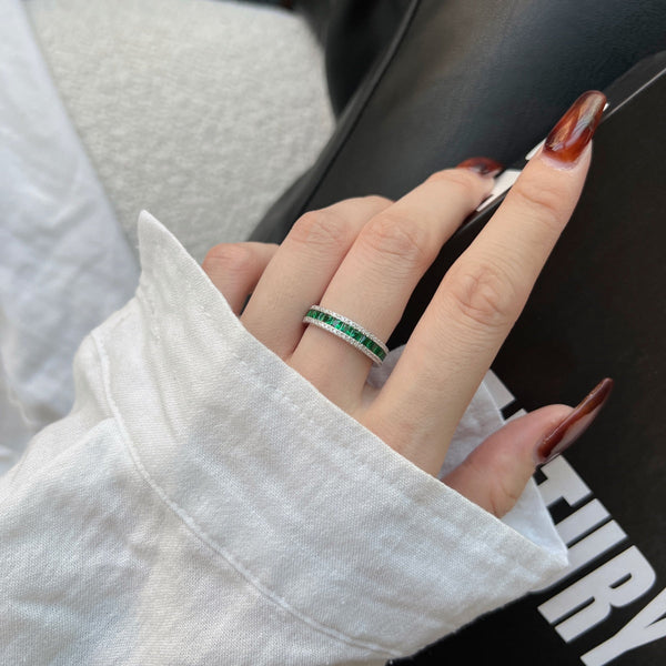 VERTE BANDRING - Fine Silver