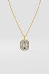 1 ct Emra Pave Halo Pendant