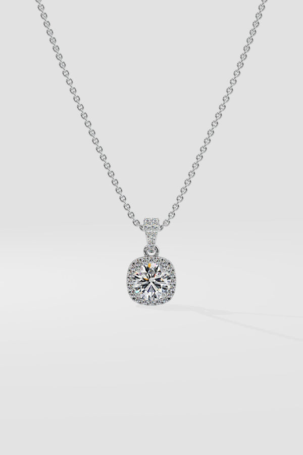 1ct Brilliance Halo Pendant