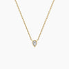 Pear Bezel Lab Diamond Solitaire Pendant