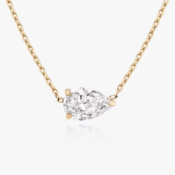 Pear Lab Grown Diamond Pendant