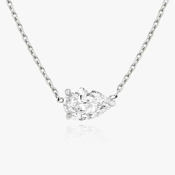 Pear Lab Grown Diamond Pendant