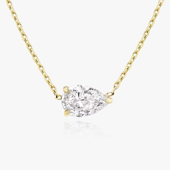 Pear Lab Grown Diamond Pendant