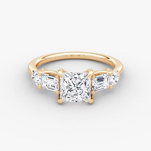 Anomaly Princess & Emerald Lab Grown Diamond Engagement Ring