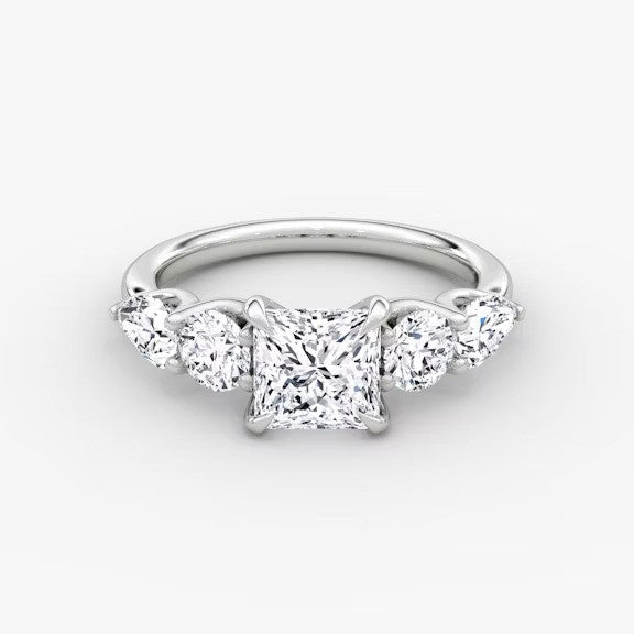 Anomaly Princess & Pear Lab Grown Diamond Engagement Ring