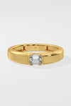 East West Emerald Ring