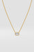 1 ct East West Emerald Necklace
