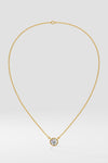 1 ct Bezel Solitaire Necklace