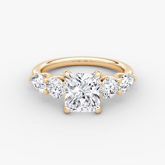 Anomaly Radiant & Pear Lab Grown Diamond Engagement Ring