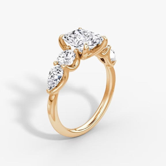 Anomaly Radiant & Pear Lab Grown Diamond Engagement Ring