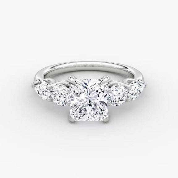 Anomaly Radiant & Pear Lab Grown Diamond Engagement Ring
