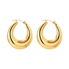CELINE HOOPS - 18K GOLD PLATED